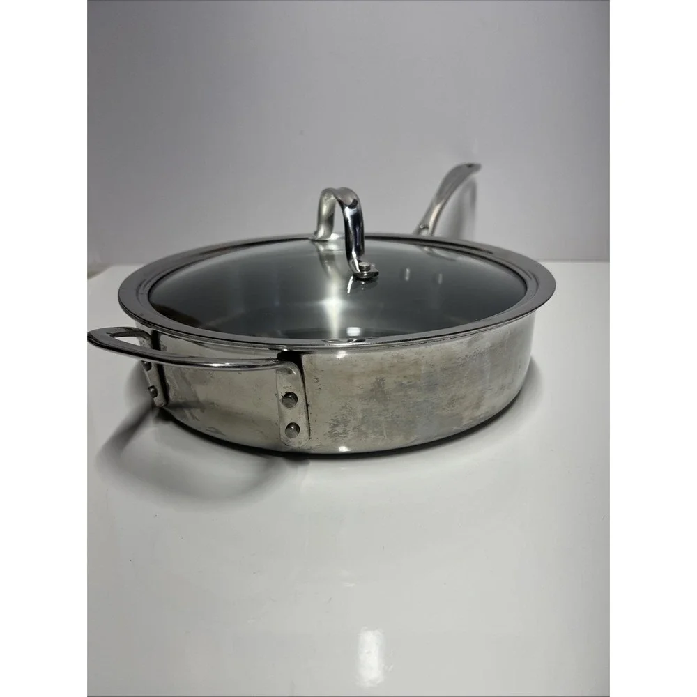 Calphalon Contemporary Stainless Steel 3 Qt Saute Pan with Glass LID # 5003